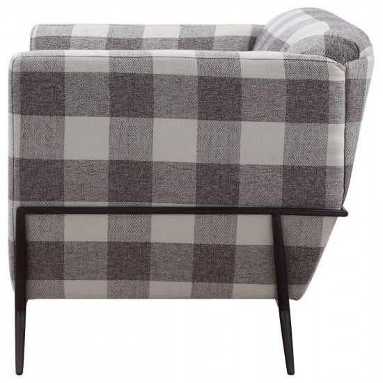 ACME Niamey II Accent Chair, Pattern Fabric & Metal