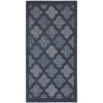 Nourison Easy Care NES01 Runner Rug, Navy Blue, 2' x 4'