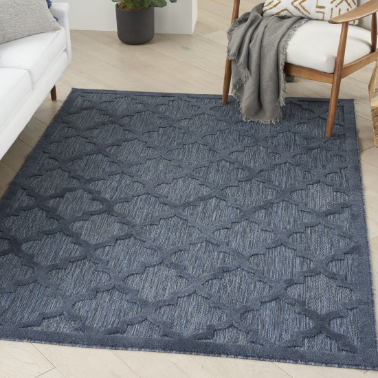 Nourison Easy Care NES01 Area Rug, Navy Blue, 4' x 6'