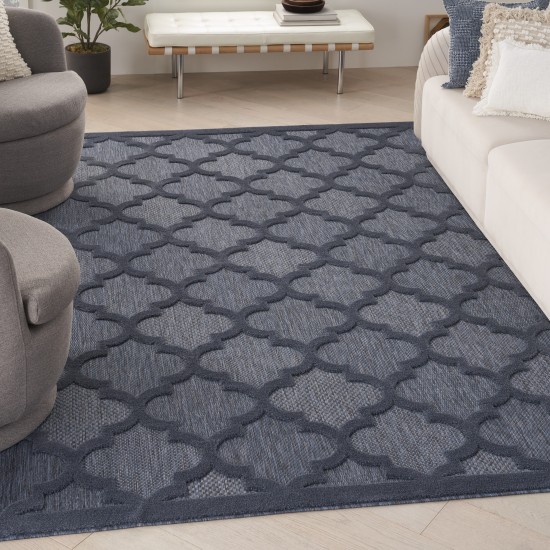 Nourison Easy Care NES01 Area Rug, Navy Blue, 7' x 10'