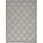 Nourison Easy Care NES01 Area Rug, Silver/Grey, 4' x 6'