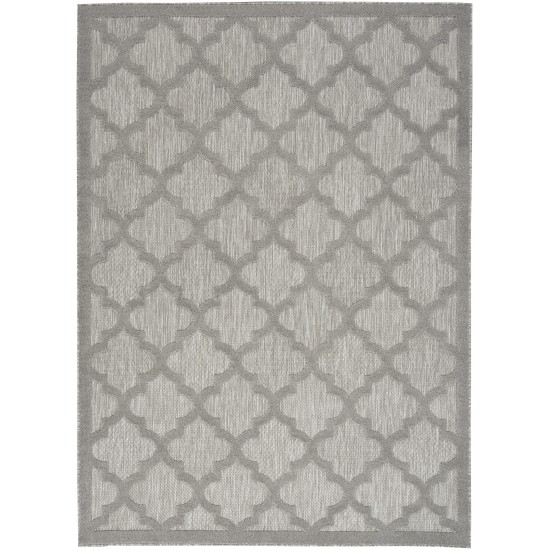 Nourison Easy Care NES01 Area Rug, Silver/Grey, 4' x 6'