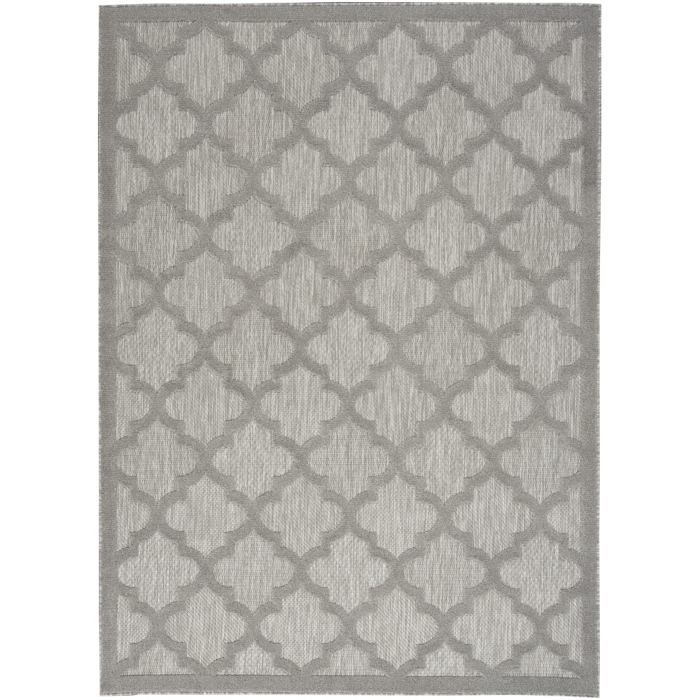 Nourison Easy Care NES01 Area Rug, Silver/Grey, 4' x 6'