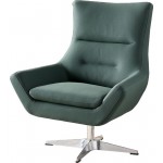 ACME Eudora Accent Chair, Green Leather Gel