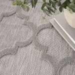 Nourison Easy Care NES01 Area Rug, Silver/Grey, 7' x 10'