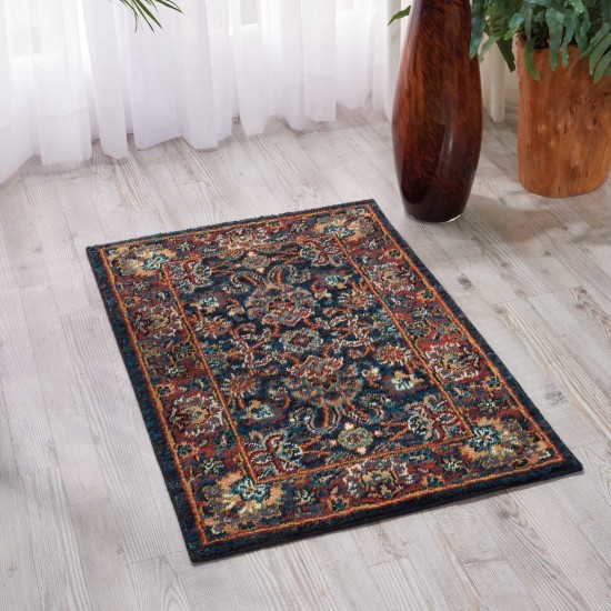 Nourison 2020 NR201 Area Rug, Navy, 2' x 3'