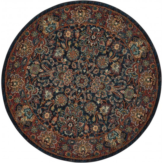 Nourison 2020 NR201 Area Rug, Navy, 5' x Round