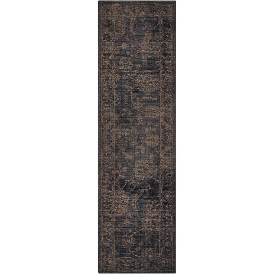 Nourison 2020 NR202 Runner Rug, Charcoal, 2'3" x 11'