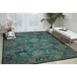 Nourison 2020 NR202 Area Rug, Teal, 12' x 15'