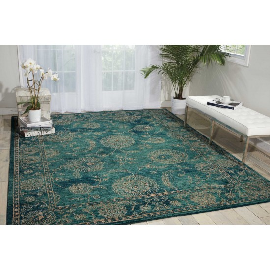 Nourison 2020 NR202 Area Rug, Teal, 2' x 3'