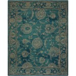 Nourison 2020 NR202 Area Rug, Teal, 4' x 6'