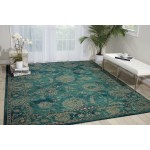 Nourison 2020 NR202 Area Rug, Teal, 8' x 10'6"