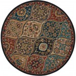 Nourison 2020 NR203 Area Rug, Multicolor, 5' x Round