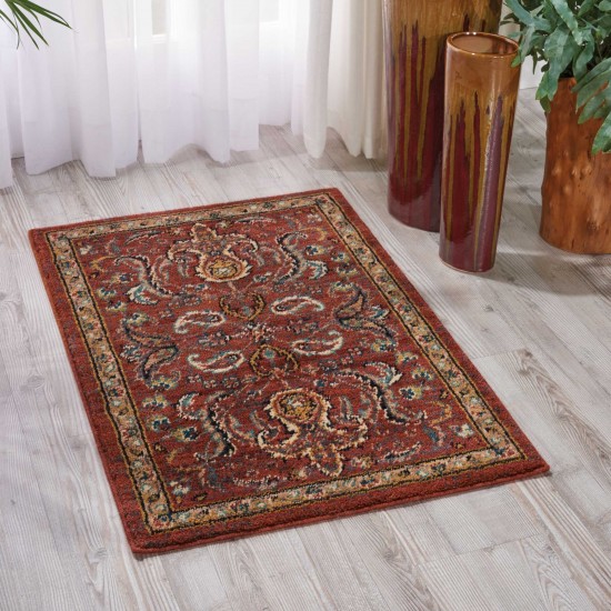 Nourison 2020 NR204 Area Rug, Brick, 2' x 3'