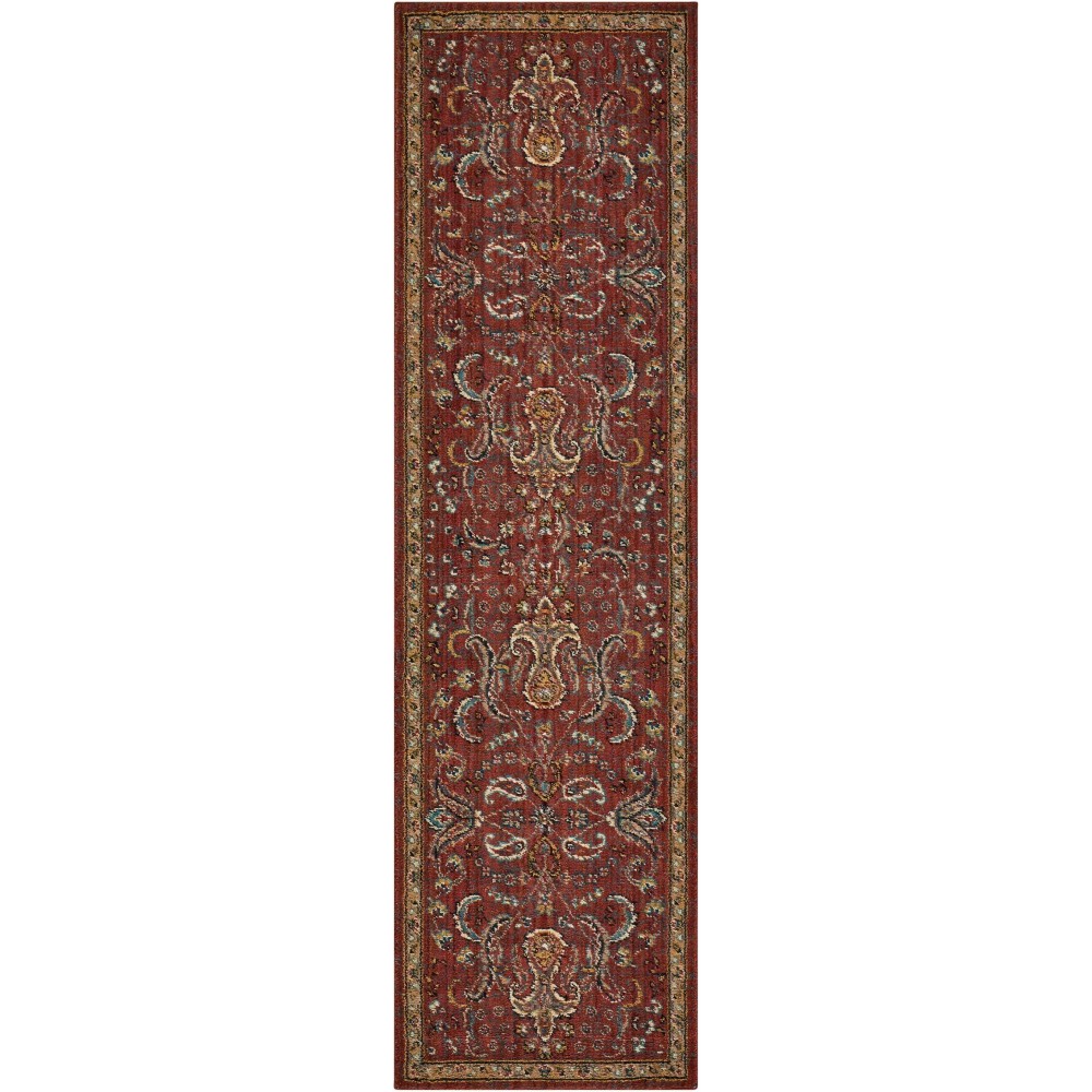 Nourison 2020 NR204 Runner Rug, Brick, 2'3" x 8'