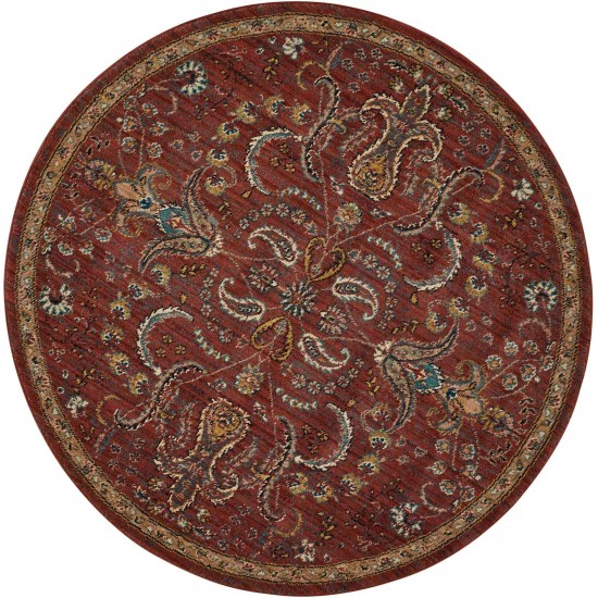 Nourison 2020 NR204 Area Rug, Brick, 5' x Round