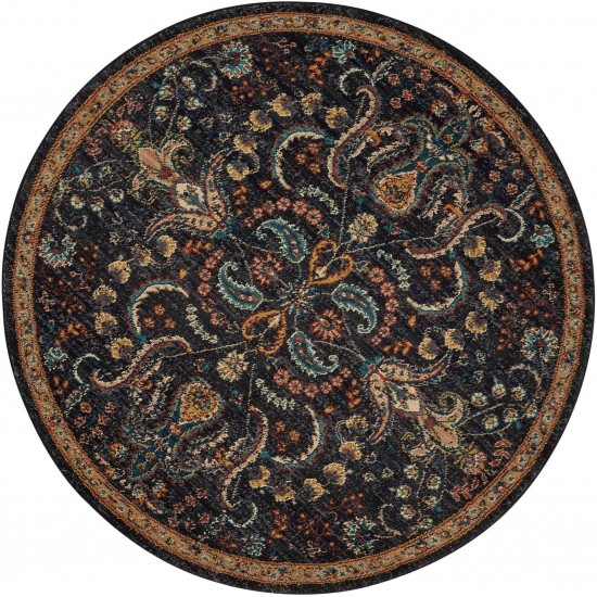 Nourison 2020 NR204 Area Rug, Nightfall, 5' x Round