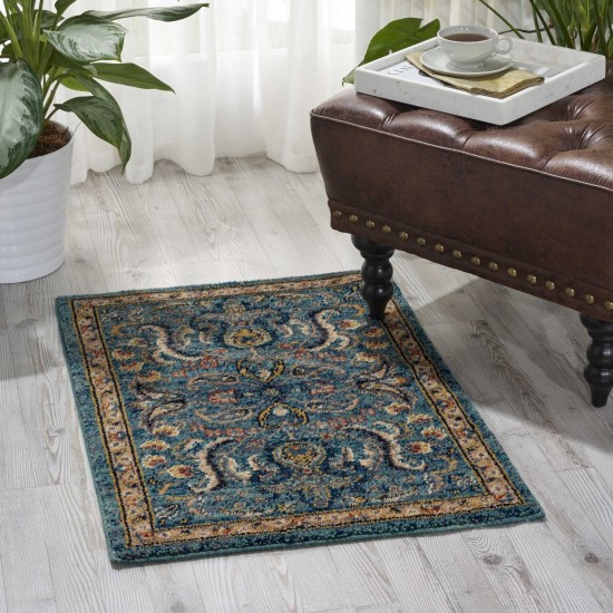 Nourison 2020 NR204 Area Rug, Teal, 2' x 3'