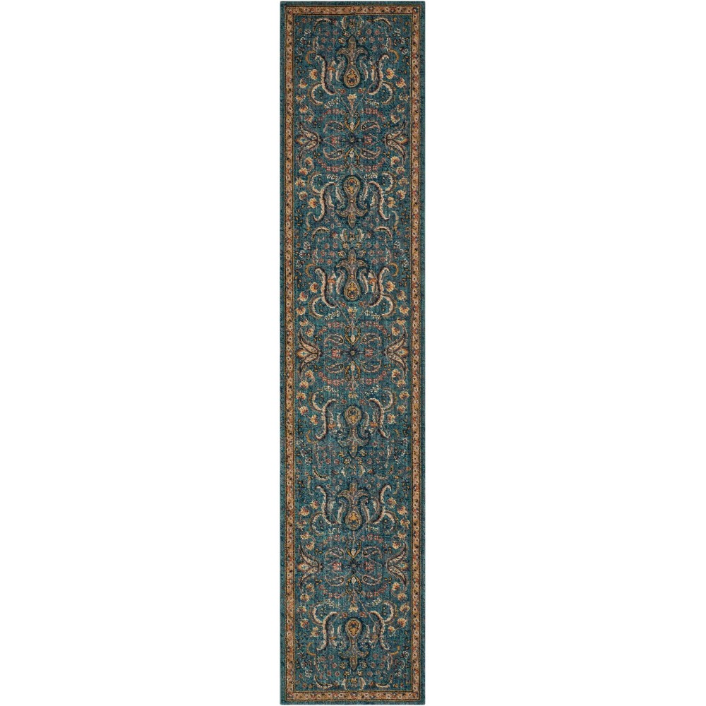 Nourison 2020 NR204 Runner Rug, Teal, 2'3" x 11'