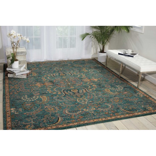 Nourison 2020 NR204 Area Rug, Teal, 4' x 6'