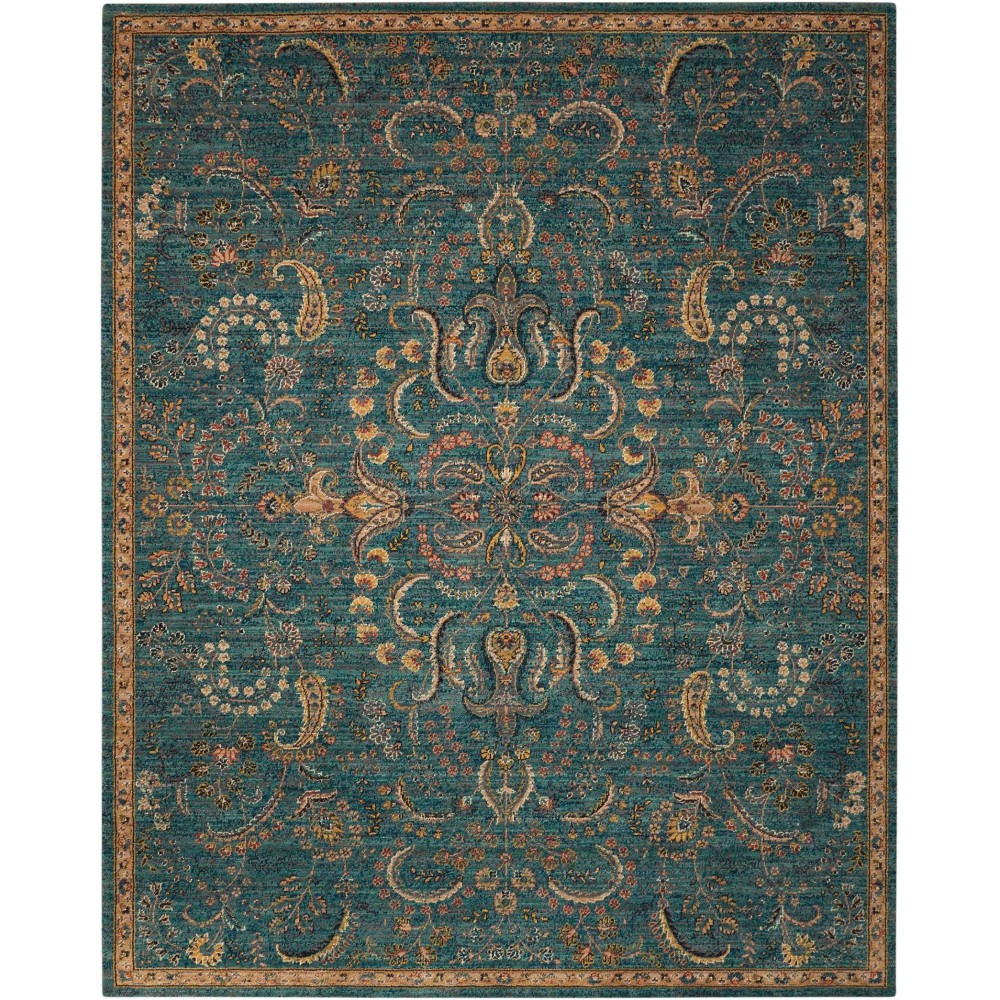 Nourison 2020 NR204 Area Rug, Teal, 9'2" x 12'5" Nourison 2020 NR204 Area Rug, Teal, 9'2" x 12'5"