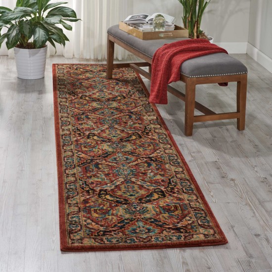 Nourison 2020 NR205 Runner Rug, Terracotta, 2'3" x 11'