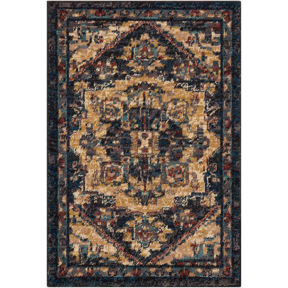 Nourison 2020 NR206 Area Rug, Midnight, 2' x 3'