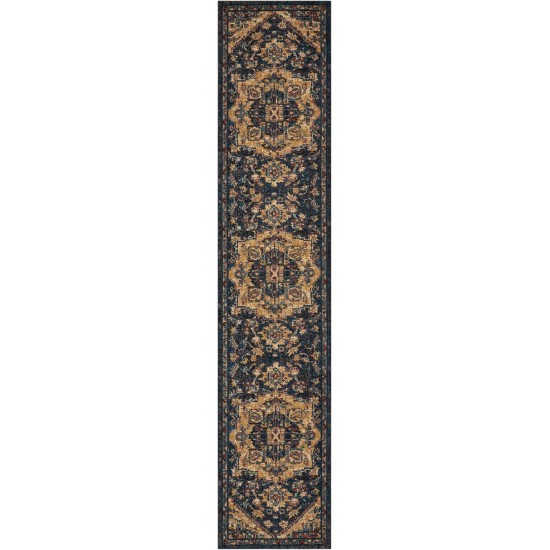 Nourison 2020 NR206 Runner Rug, Midnight, 2'3" x 11'