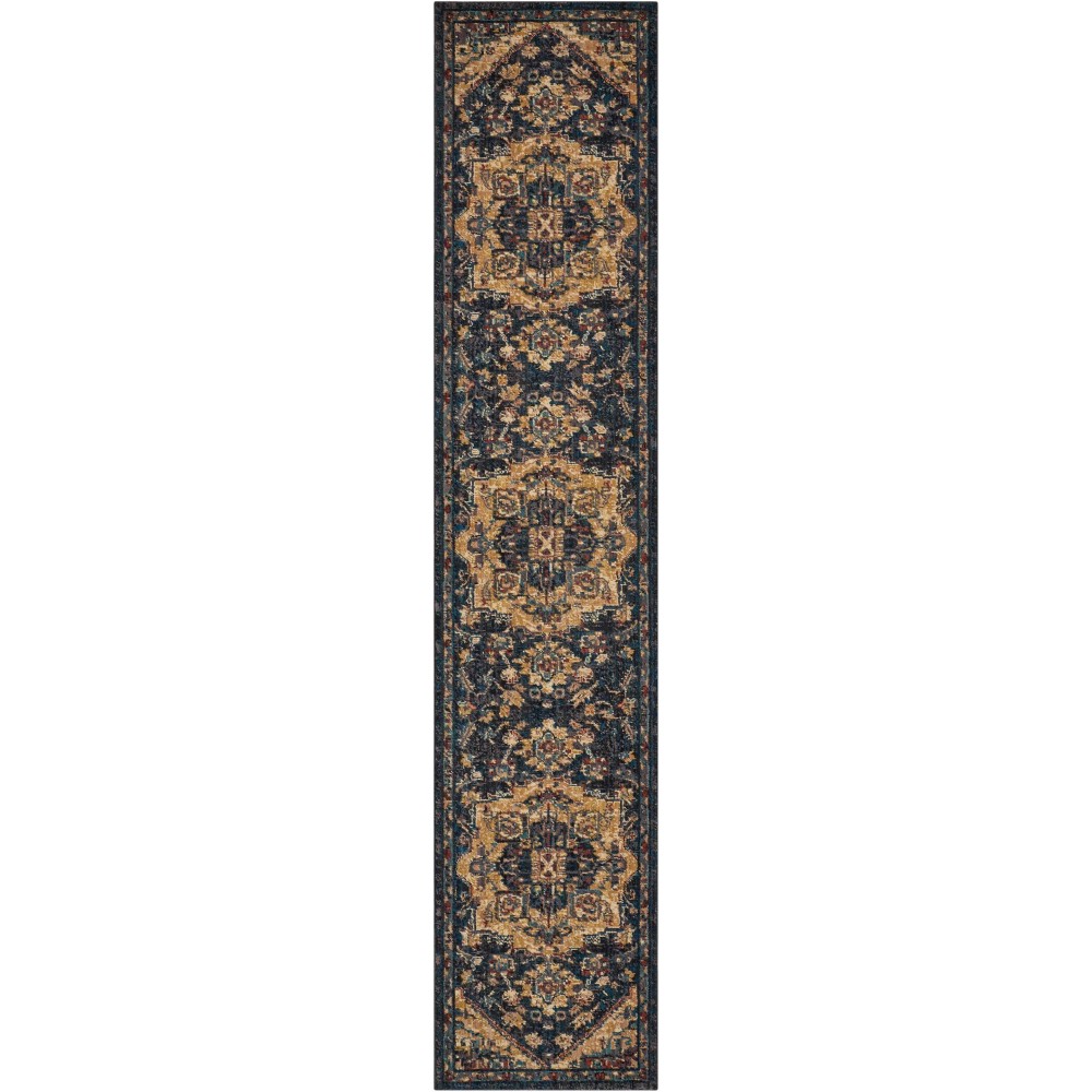 Nourison 2020 NR206 Runner Rug, Midnight, 2'3" x 11'