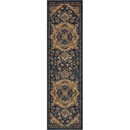 Nourison 2020 NR206 Runner Rug, Midnight, 2'3" x 8'