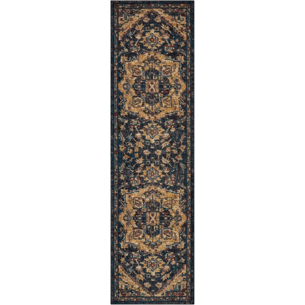 Nourison 2020 NR206 Runner Rug, Midnight, 2'3" x 8' Nourison 2020 NR206 Runner Rug, Midnight, 2'3" x 8'