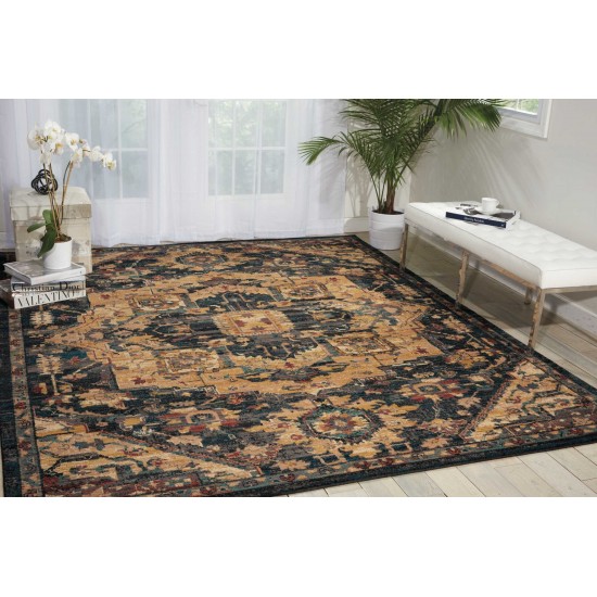 Nourison 2020 NR206 Area Rug, Midnight, 5'3" x 7'5"