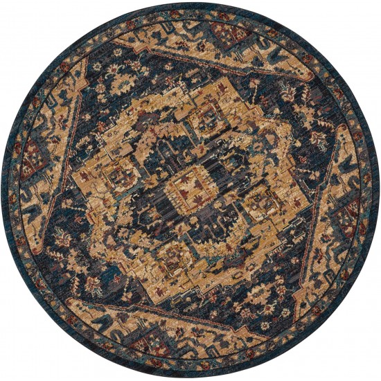 Nourison 2020 NR206 Area Rug, Midnight, 7'5" x Round