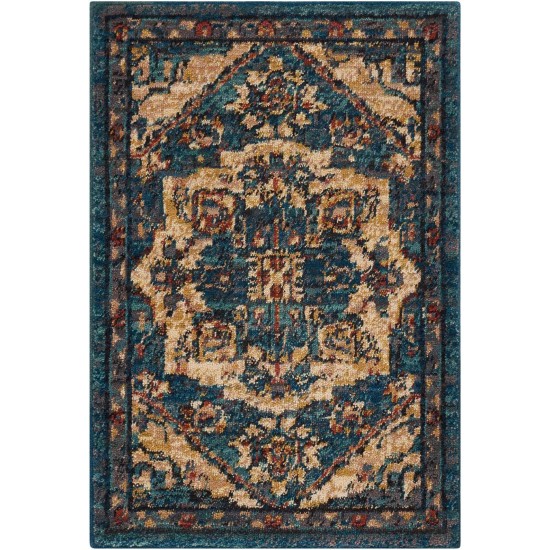 Nourison 2020 NR206 Area Rug, Teal, 2' x 3'