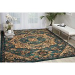 Nourison 2020 NR206 Area Rug, Teal, 4' x 6'