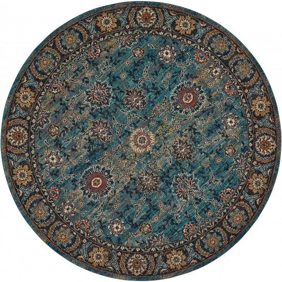 Nourison 2020 NR207 Area Rug, Marine, 7'5" x Round