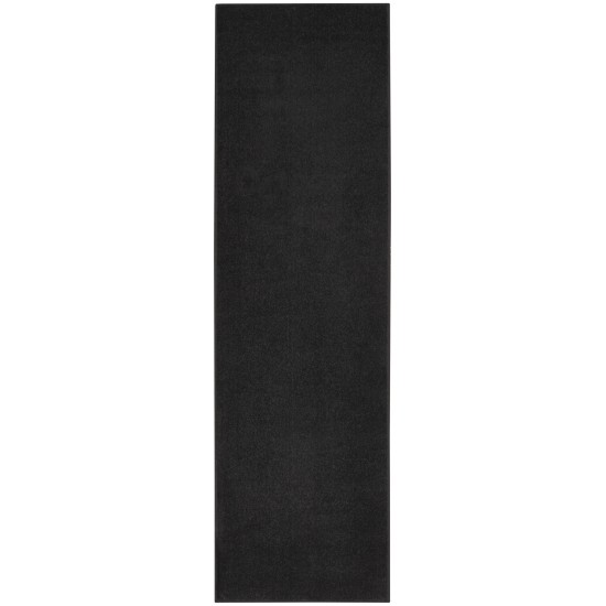 Nourison Essentials NRE01 Runner Rug, Black, 2' x 6'