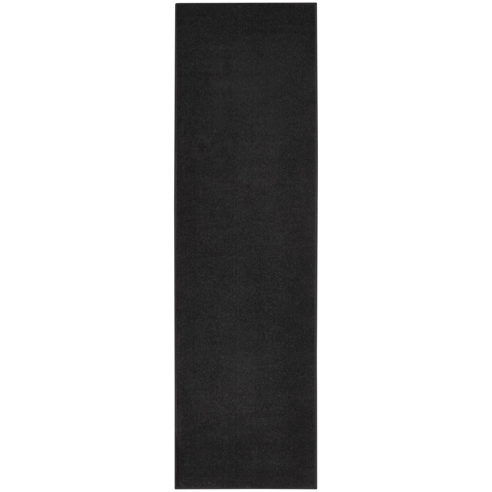 Nourison Essentials NRE01 Runner Rug, Black, 2' x 6'