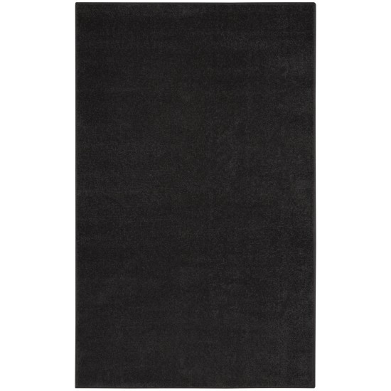 Nourison Essentials NRE01 Area Rug, Black, 3' x 5'