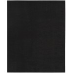 Nourison Essentials NRE01 Area Rug, Black, 9' x 12'