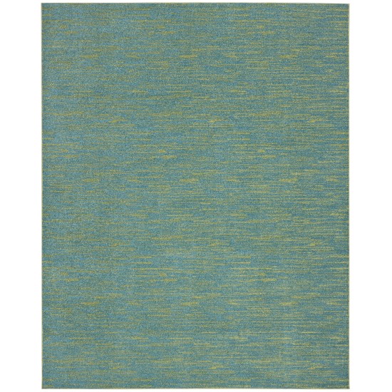 Nourison Essentials NRE01 Area Rug, Blue/Green, 10' x 14'