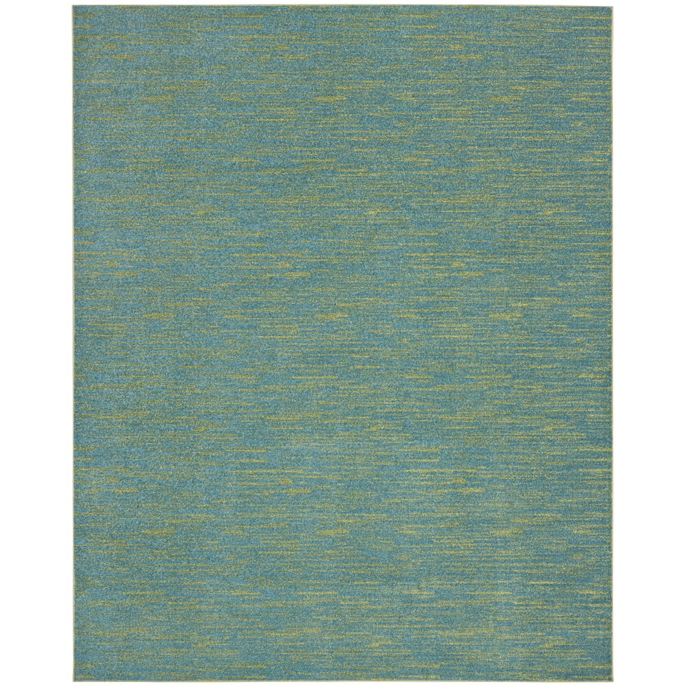 Nourison Essentials NRE01 Area Rug, Blue/Green, 10' x 14'