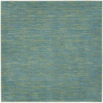 Nourison Essentials NRE01 Area Rug, Blue/Green, 7' x Square