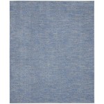 Nourison Essentials NRE01 Area Rug, Blue/Grey, 10' x 14'