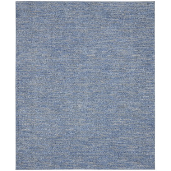 Nourison Essentials NRE01 Area Rug, Blue/Grey, 10' x 14'