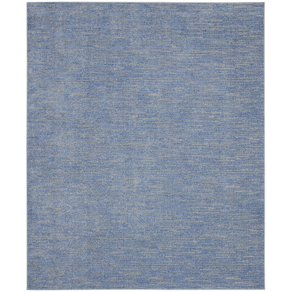 Nourison Essentials NRE01 Area Rug, Blue/Grey, 10' x 14'