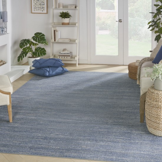 Nourison Essentials NRE01 Area Rug, Blue/Grey, 10' x 14'