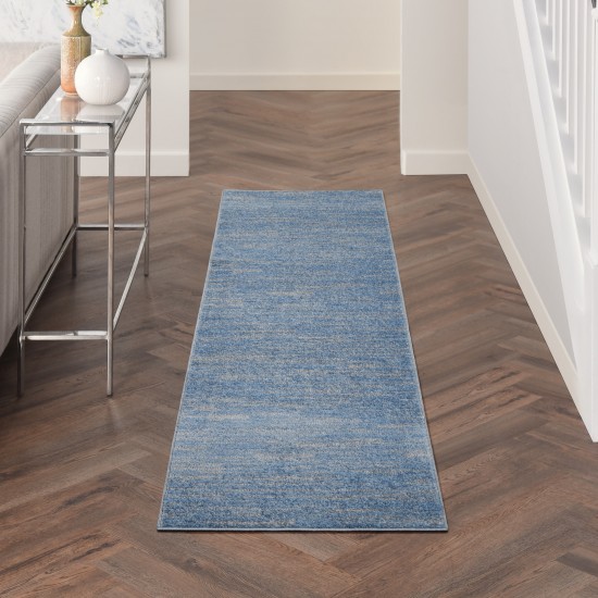 Nourison Essentials NRE01 Runner Rug, Blue/Grey, 2' x 6'