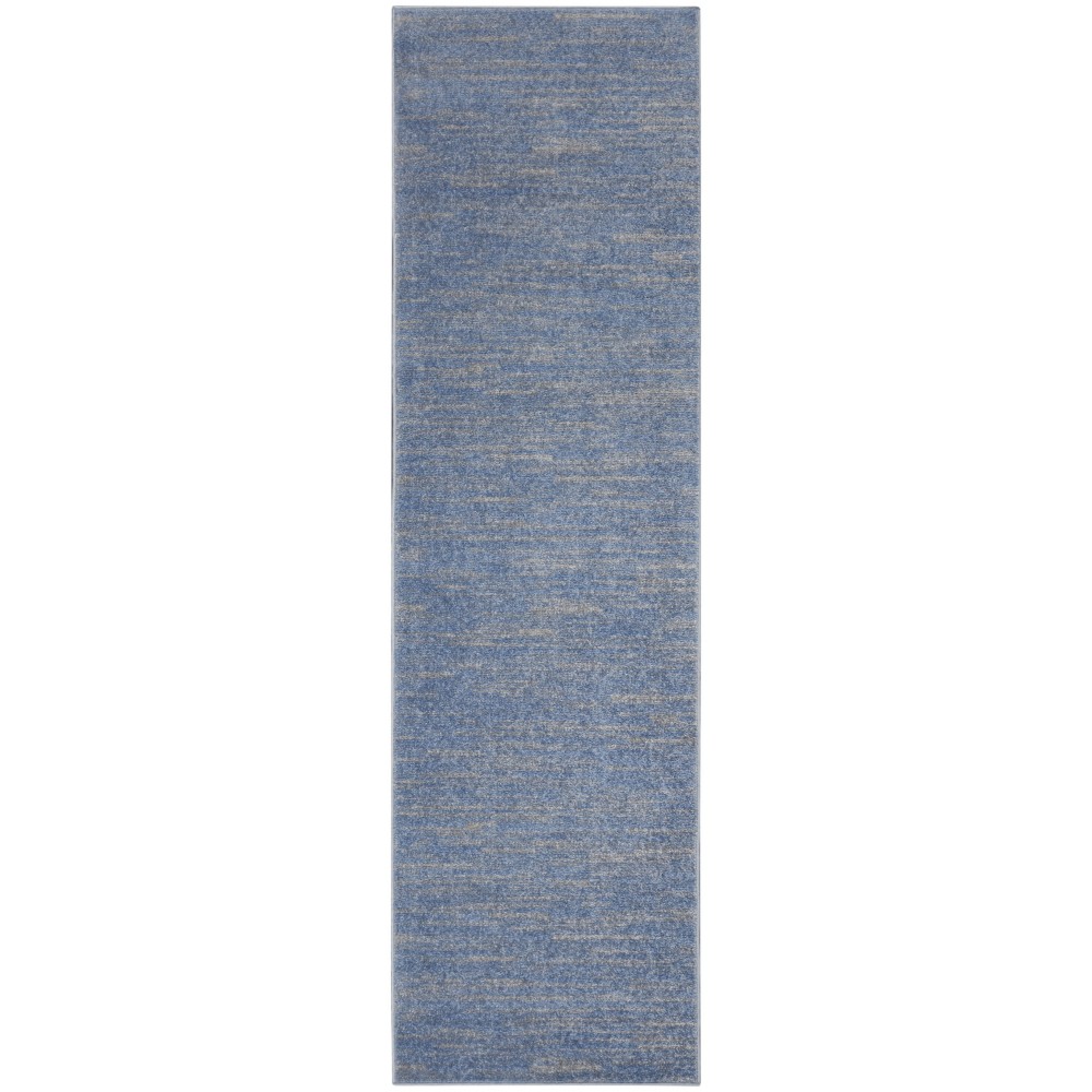 Nourison Essentials NRE01 Runner Rug, Blue/Grey, 2'2" x 7'6"