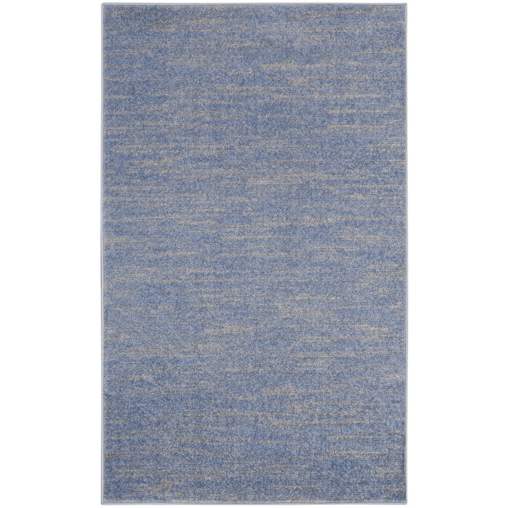 Nourison Essentials NRE01 Area Rug, Blue/Grey, 3' x 5'